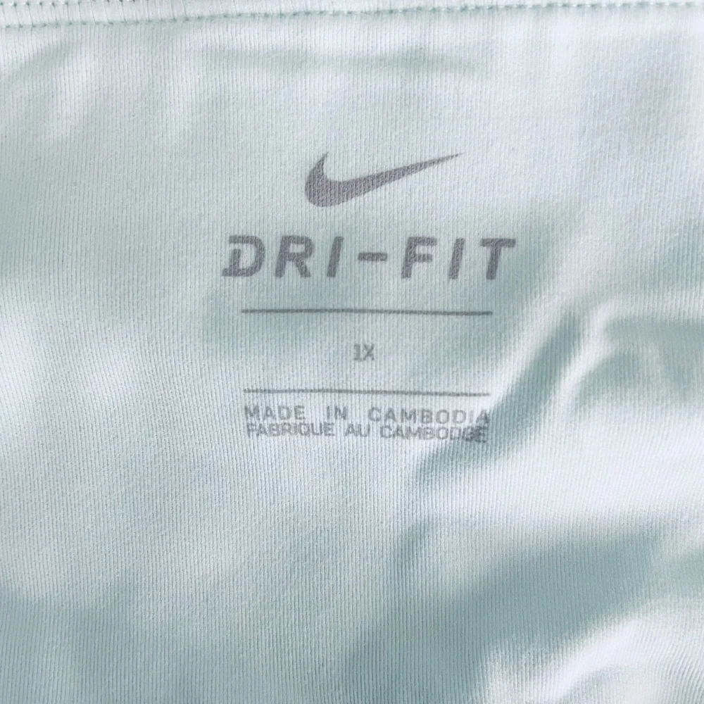NWT Nike Luxe Yoga High-Waisted Jacquard Legging Capris in Teal Tint / Size 1X - Picture 3 of 6